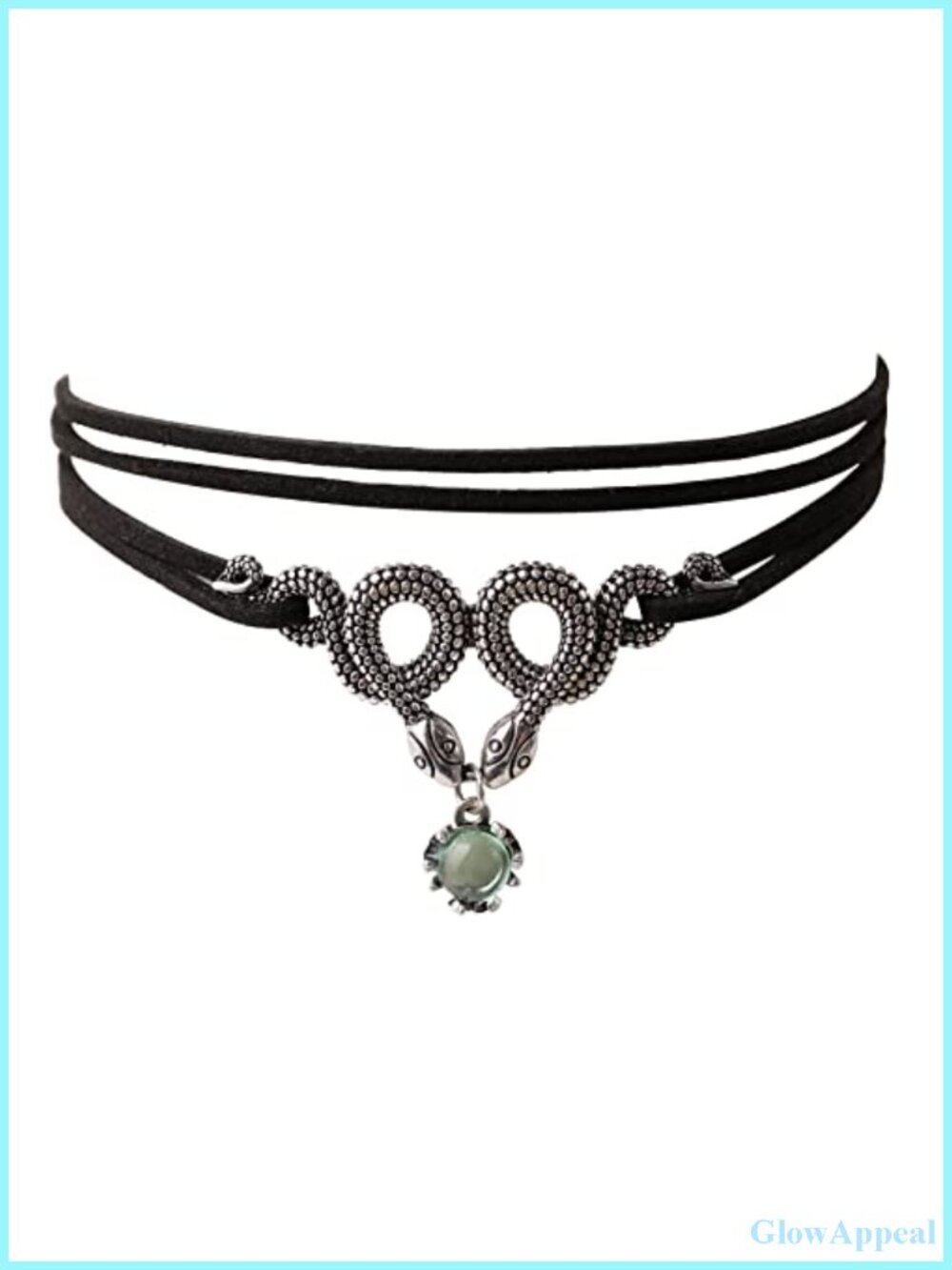 Snake Choker Necklace Gothic Zinc Alloy Pendant Costume Goth Jewelry